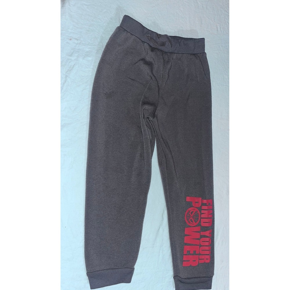 Marvel Avengers Find Your Power Gray Jogger Pants Kids Size 6